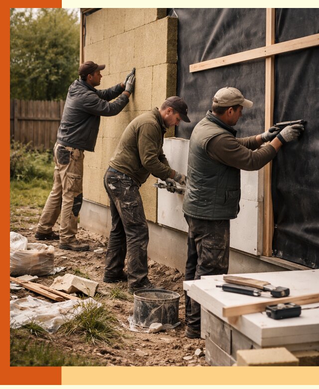 Утепление дачного дома под ключ в Славгороде