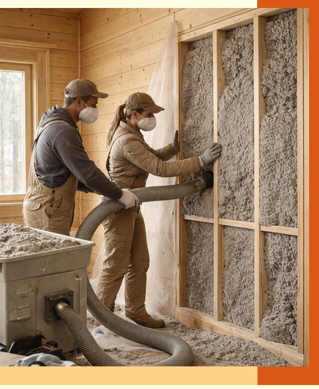 Утепление дачного дома эковатой в Славгороде от 1508 руб./м2 — комплексно, ТепломастерСлд