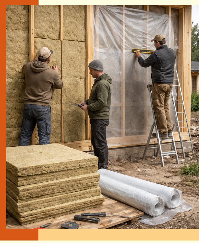 Утепление каркасного дома в Славгороде под ключ с гарантией качества