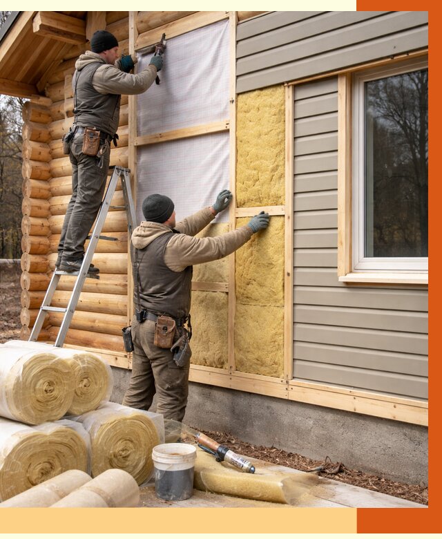 Утепление деревянного дома в Славгороде от 6449 руб./м2 — заказать работы | ТепломастерСлд