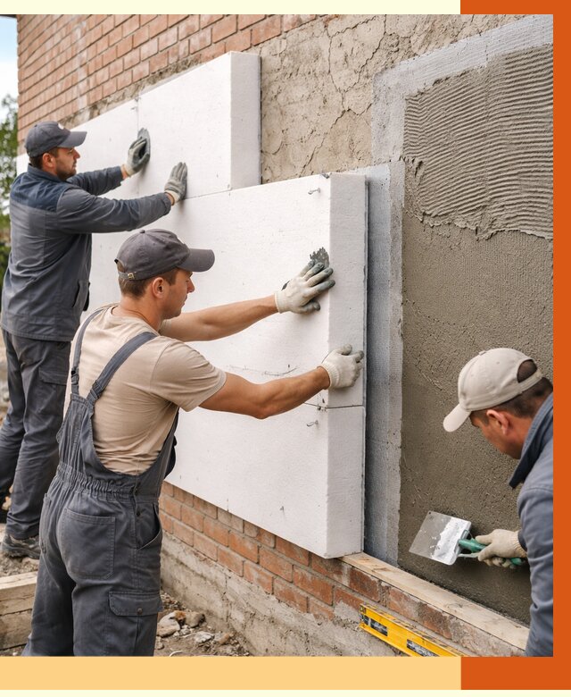 Утепление кирпичного дома в Славгороде от 4368 руб. под ключ | ТепломастерСлд