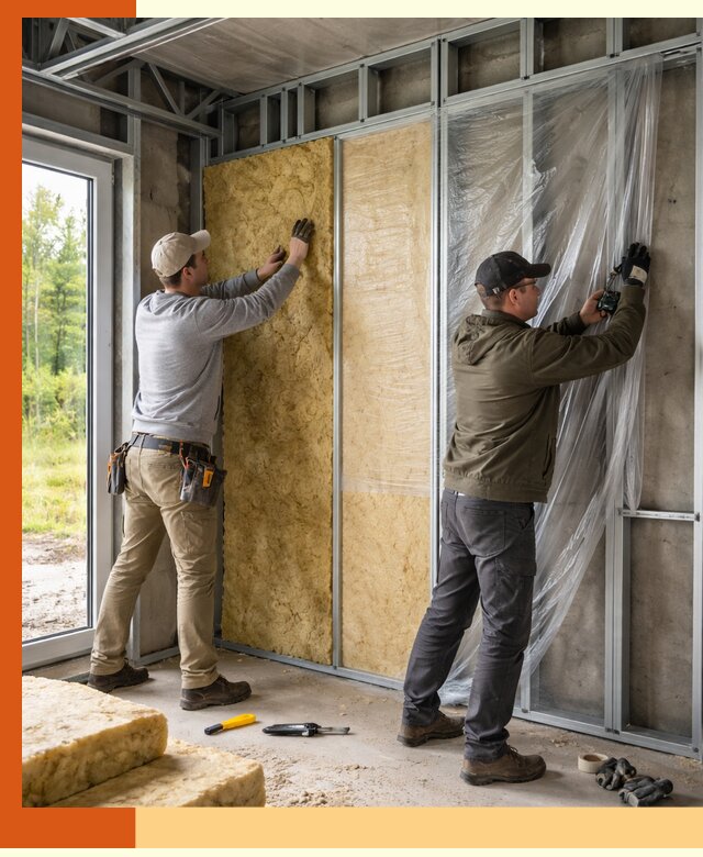 Утепление дома из ЛСТК в Славгороде с гарантией качества и эффективности