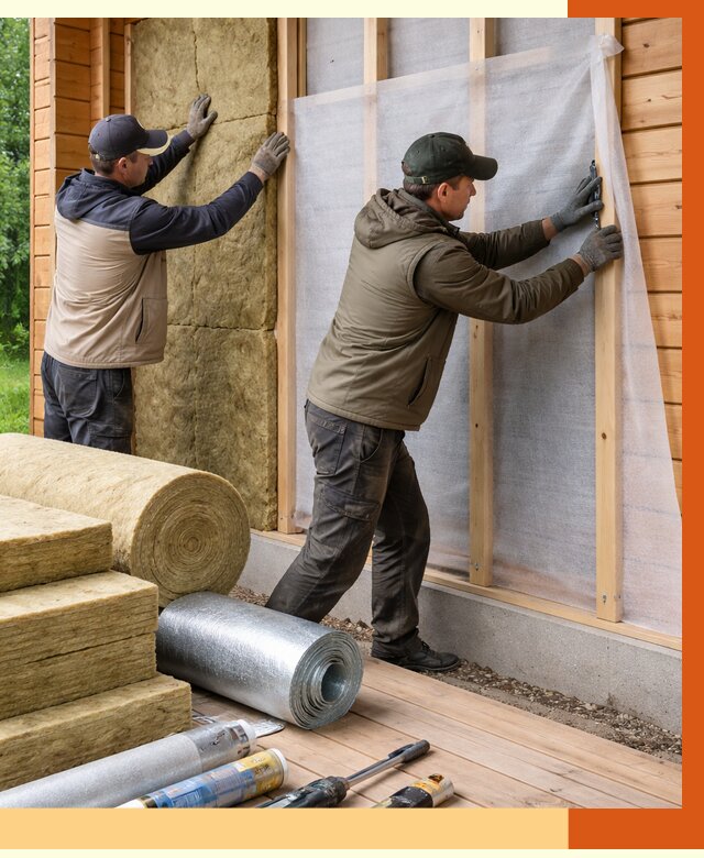 Утепление дома из двойного бруса в Славгороде от 4992 руб./м² — ТепломастерСлд под ключ