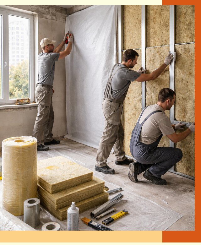 Утепление квартиры в Славгороде от 4680 руб/м2 — утеплить квартиру изнутри и снаружи | ТепломастерСлд