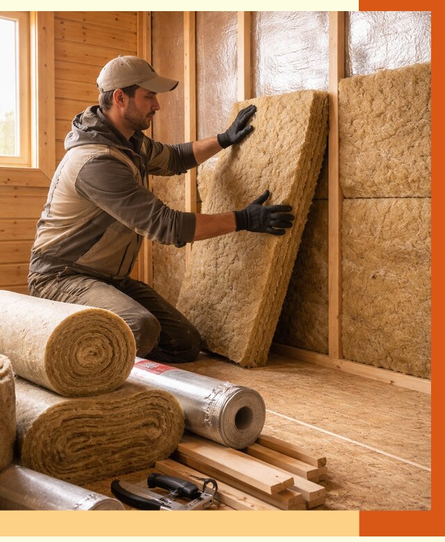 Утепление бани в Славгороде под ключ от 4680 руб./м2 — утеплить потолок, пол и стены | ТепломастерСлд