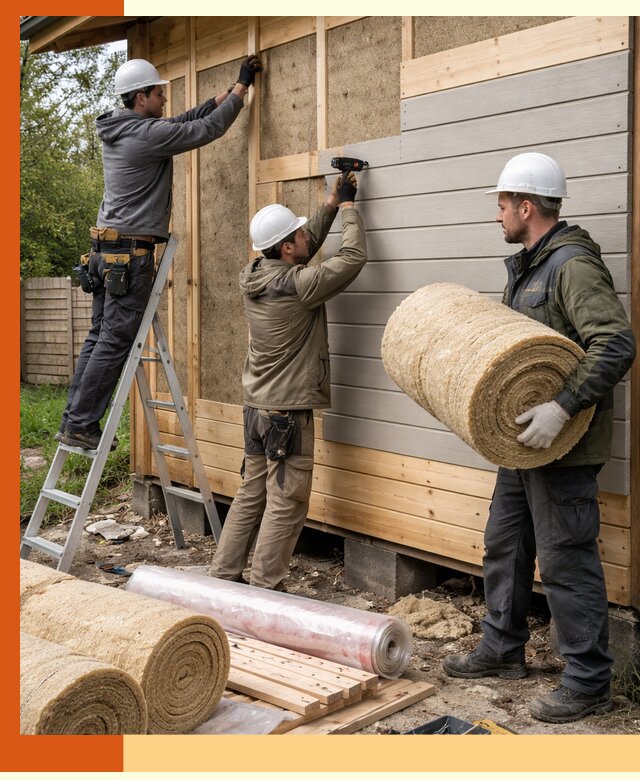 Утепление бани снаружи в Славгороде профессионально и надежно