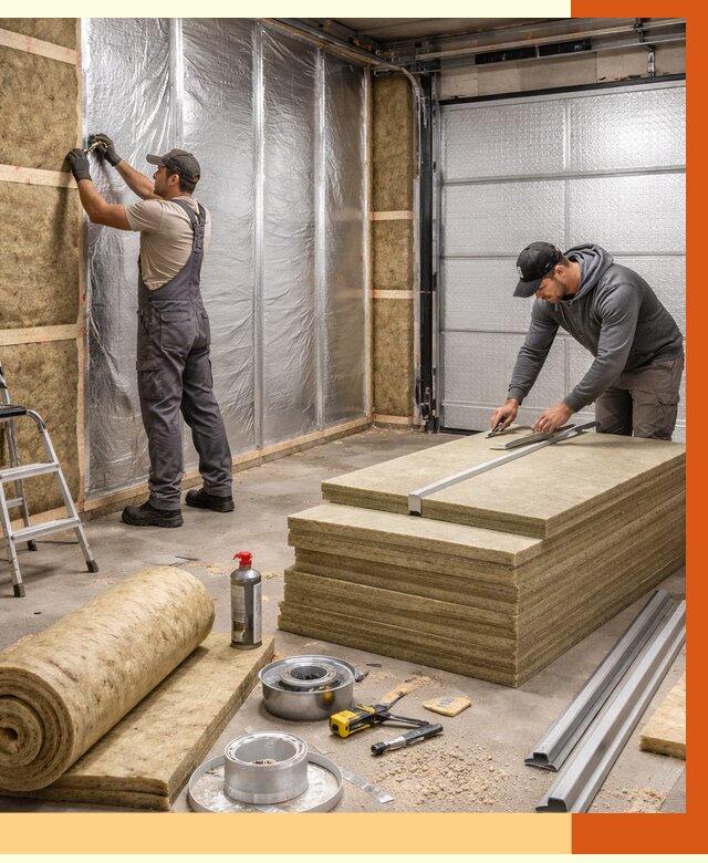 Утепление гаража в Славгороде от 4680 руб/м2 — комплексное утепление ворот и стен | ТепломастерСлд