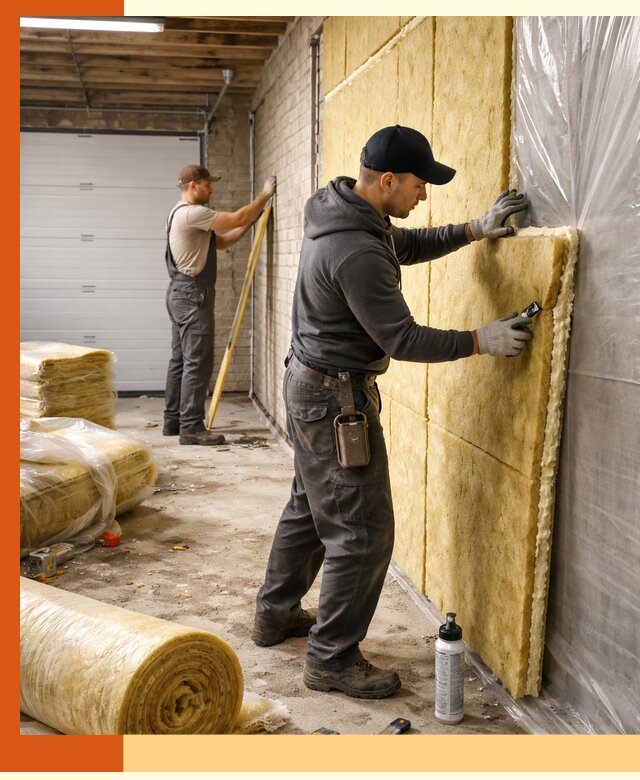 Утепление гаража под ключ в Славгороде — все виды теплоизоляции