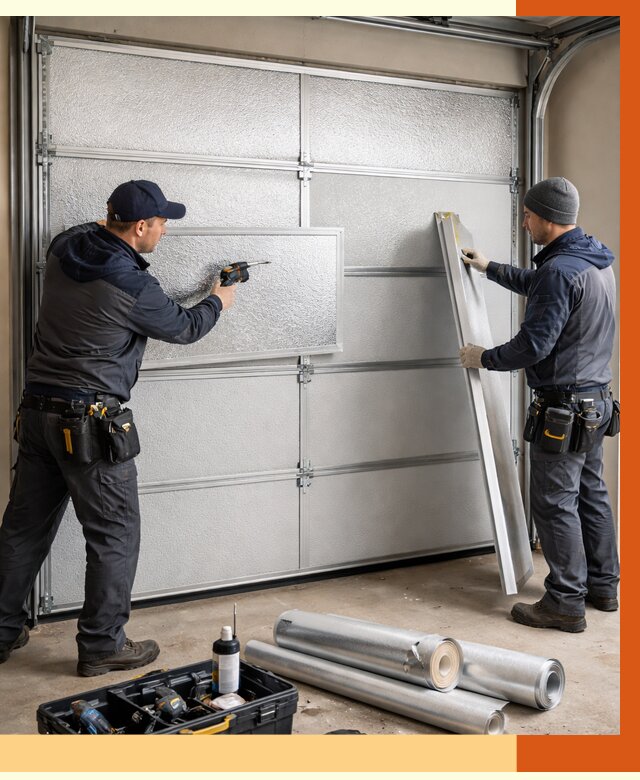 Утепление гаражных ворот в Славгороде от 8165 руб/м2 — надежно и быстро | ТепломастерСлд