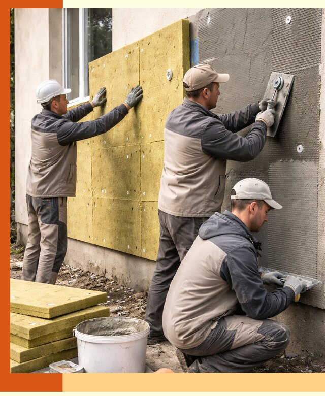 Утепление фасада под штукатурку в Славгороде — энергоэффективная технология
