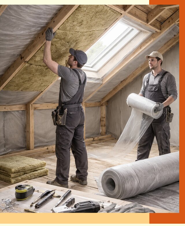 Утепление крыши изнутри мансарды в Славгороде от 4368 руб./м² | ТепломастерСлд