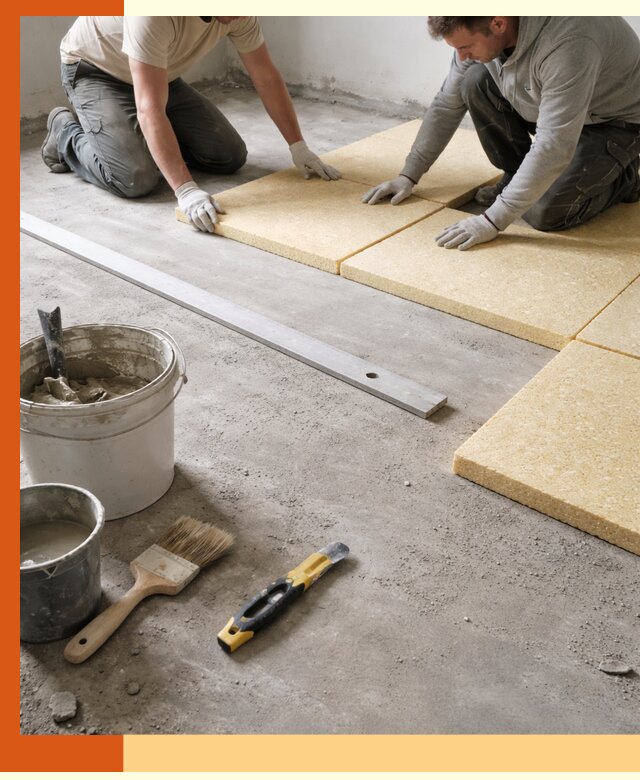 Утепление бетонного пола в Славгороде профессионально и недорого