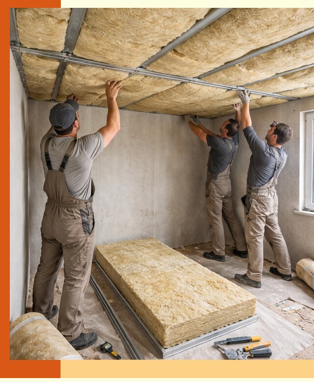 Утепление потолка в Славгороде — тепло и без сквозняков