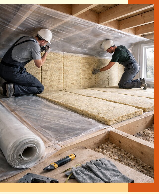 Утепление перекрытий в Славгороде от 2964 руб/м2 — утепление межэтажных и чердачных | ТепломастерСлд