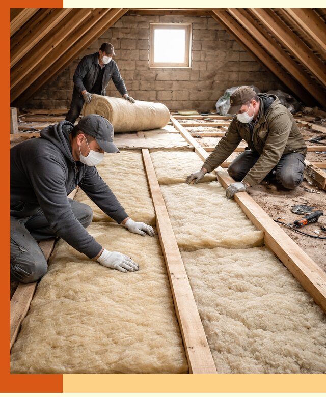 Утепление чердака в Славгороде — профессиональная теплоизоляция кровли