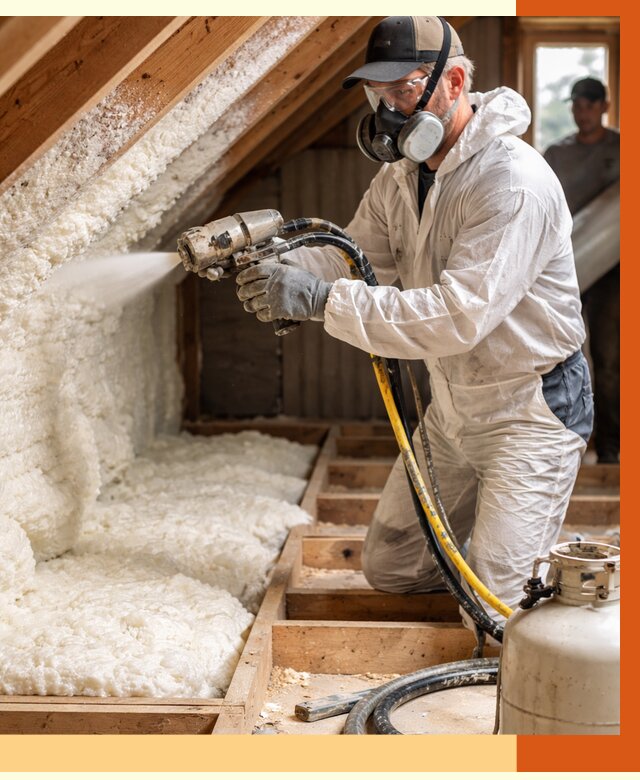 Утепление чердака ППУ в Славгороде от 8966 руб./м2 — услуга под ключ | ТепломастерСлд