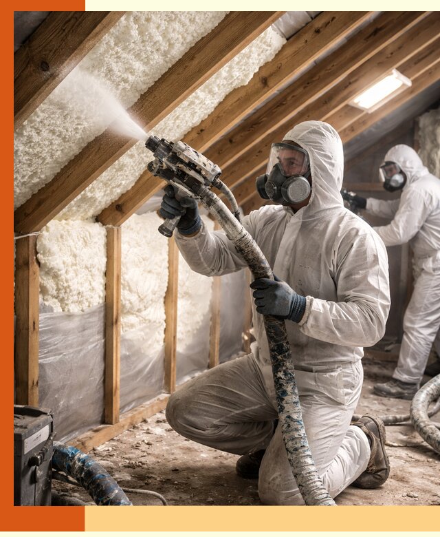 Утепление чердака пенополиуретаном (ППУ) в Славгороде