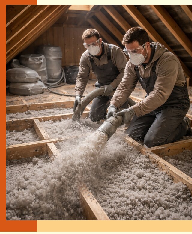 Утепление чердака эковатой в Славгороде — быстро и надёжно