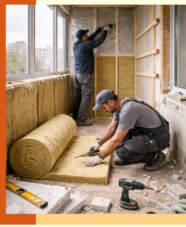 Утепление балкона под ключ в Славгороде качественно и быстро