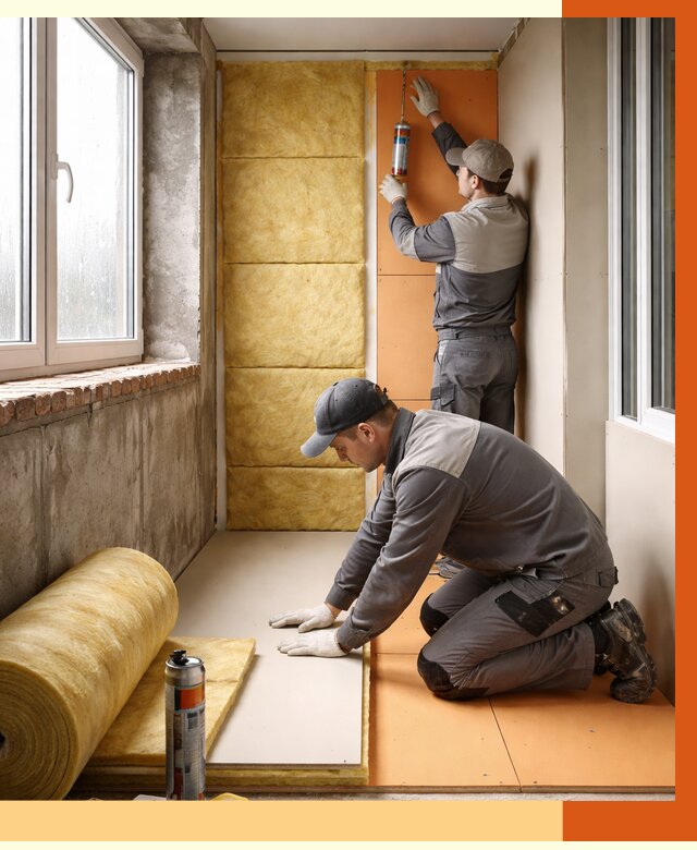 Утепление лоджии под ключ в Славгороде от 6761 руб/м2 — комплексное решение | ТепломастерСлд