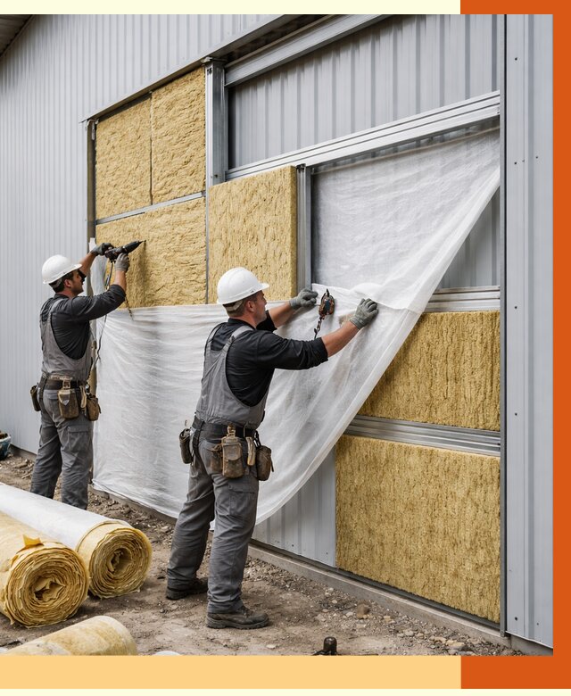 Утепление металлического склада в Славгороде от 4680 руб/м2 — комплексное утепление под ключ | ТепломастерСлд