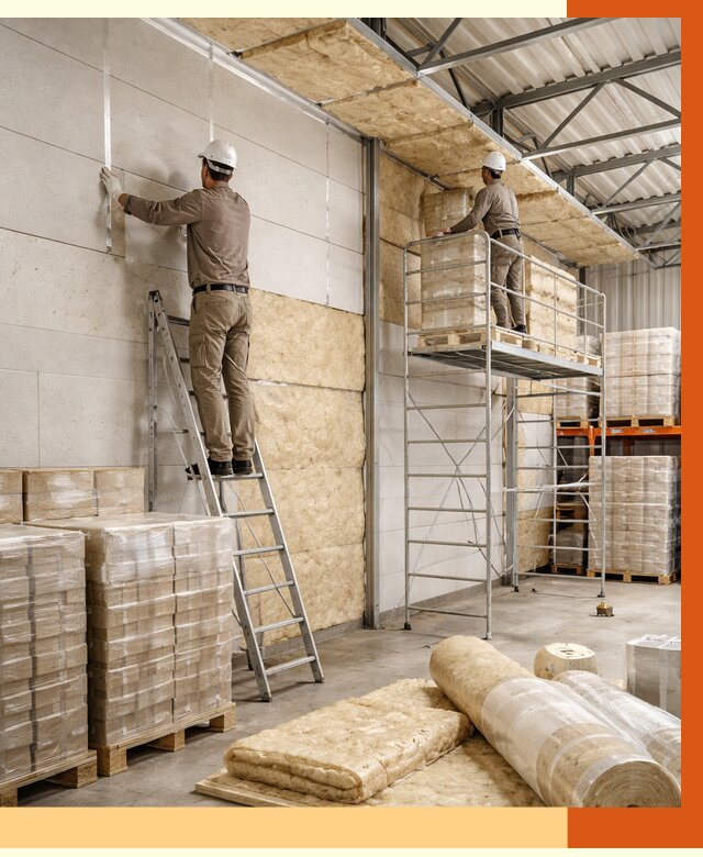 Утепление склада готовой продукции в Славгороде от 2028 руб./м2 — комплексно | ТепломастерСлд