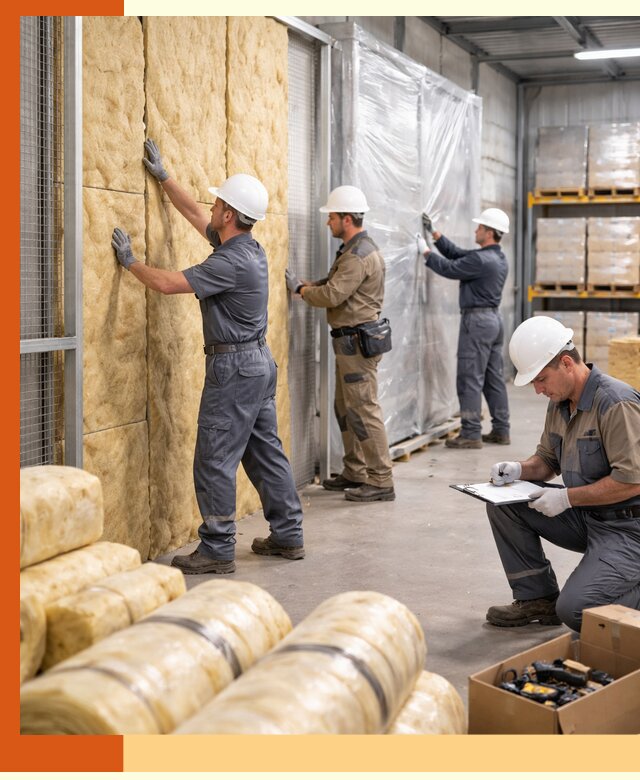 Утепление склада готовой продукции в Славгороде качественно и быстро