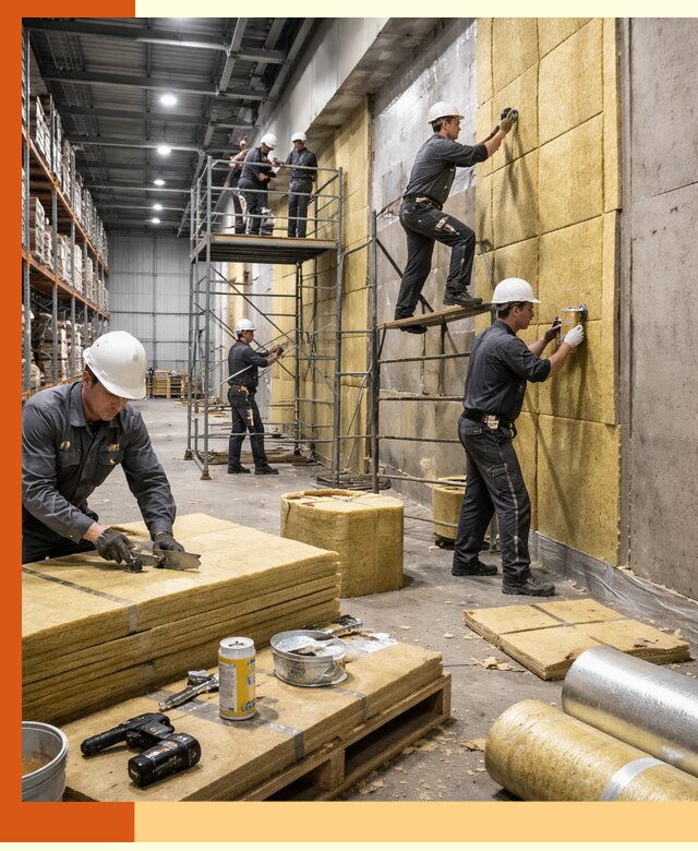 Утепление логистического центра в Славгороде качественно и экономично