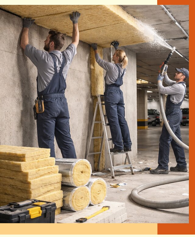 Утепление паркинга в Славгороде от 7073 руб./м2 — работы под ключ | ТепломастерСлд