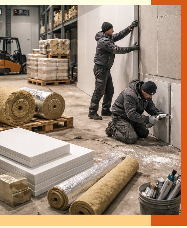 Утепление холодного склада в Славгороде от 8841 руб/м2 — комплексное под ключ | ТепломастерСлд