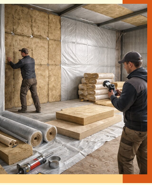 Утепление теплого склада в Славгороде под ключ от 11961 руб/м² | ТепломастерСлд