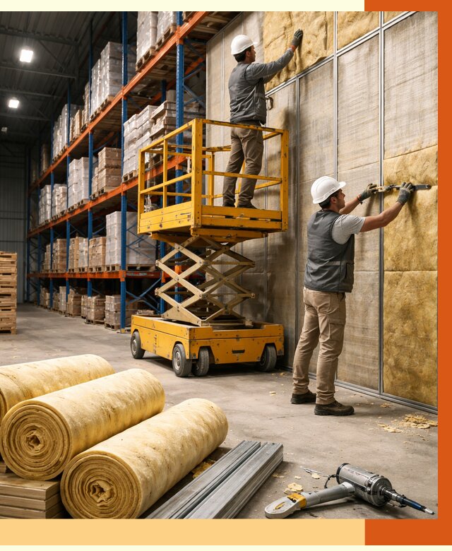 Утепление торгового склада в Славгороде от 3328 руб/м2 — комплексно и под ключ | ТепломастерСлд