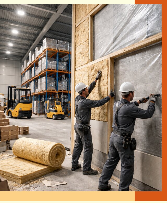 Утепление склада с техникой в Славгороде от 4368 руб./м2 — комплексно под ключ | ТепломастерСлд