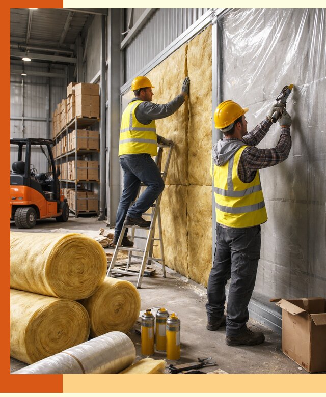 Утепление склада с техникой в Славгороде под ключ