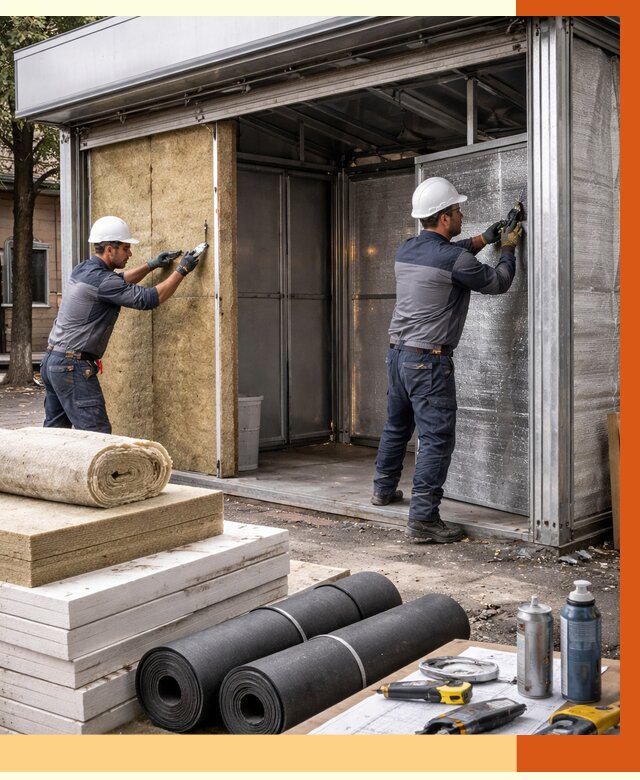 Утепление павильона шаурма в Славгороде под ключ от 1248 руб. за м² | ТепломастерСлд