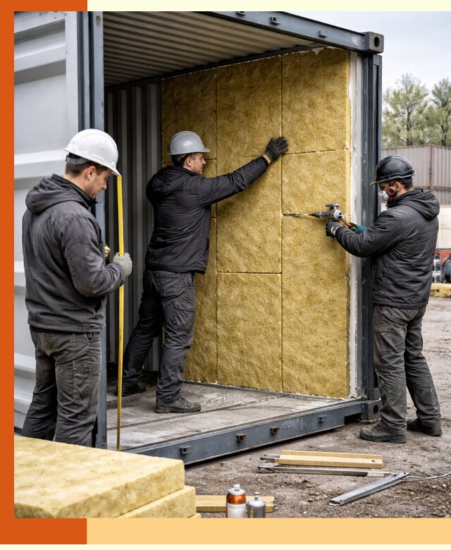 Утепление морского контейнера в Славгороде: надежная теплоизоляция и защита