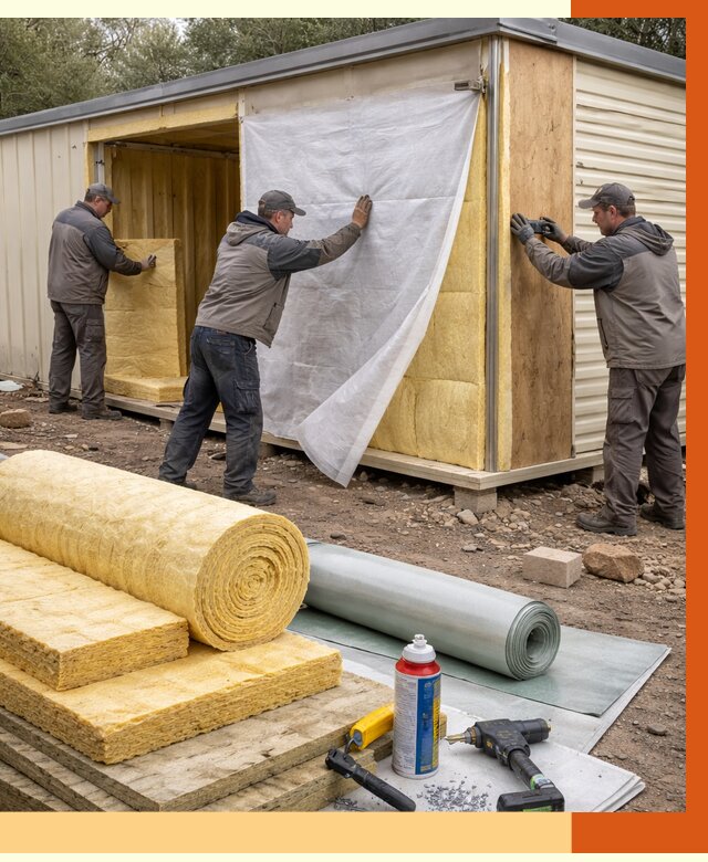 Утепление строительной бытовки в Славгороде от 13001 руб. под ключ | ТепломастерСлд