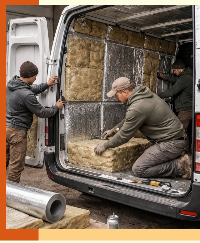 Утепление фургона в Славгороде: профессиональная теплоизоляция и шумоизоляция