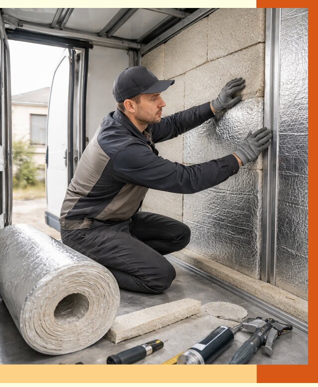 Утепление фургона рефрижератора в Славгороде от 13001 руб./м² под ключ | ТепломастерСлд