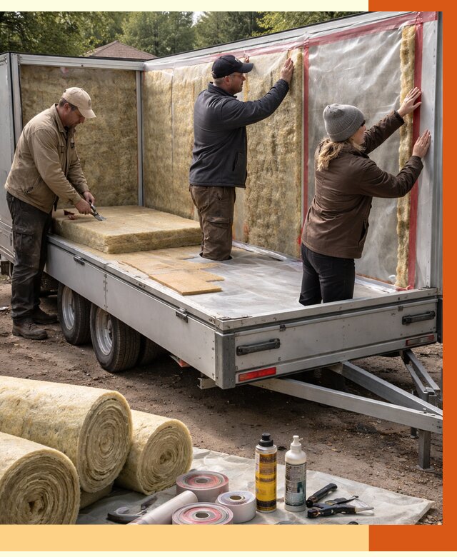 Утепление прицепа в Славгороде под ключ от 13001 руб. — комплекс от ТепломастерСлд