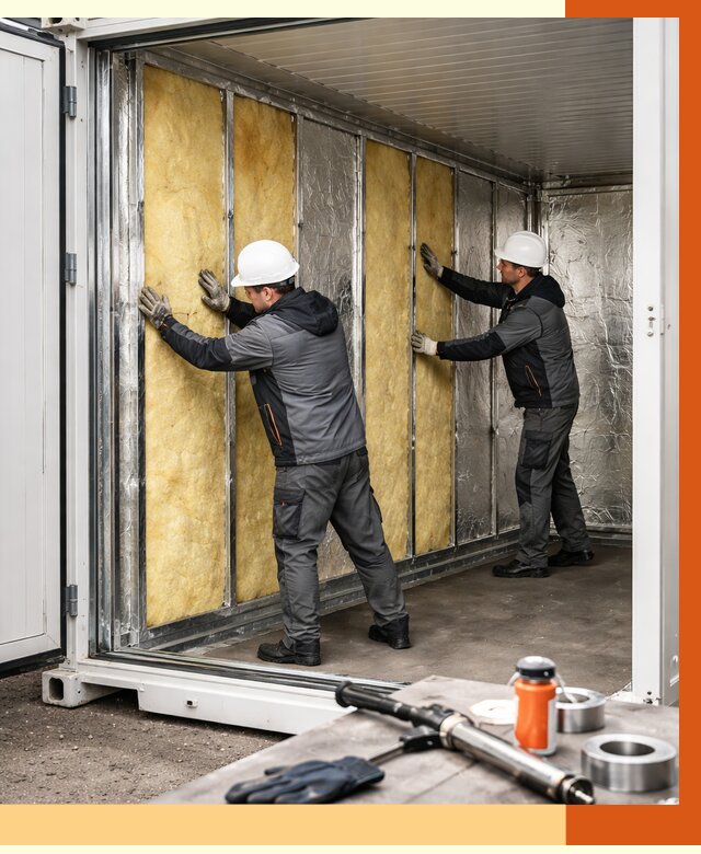 Утепление рефрижераторного контейнера в Славгороде от 46805 руб./м² | ТепломастерСлд