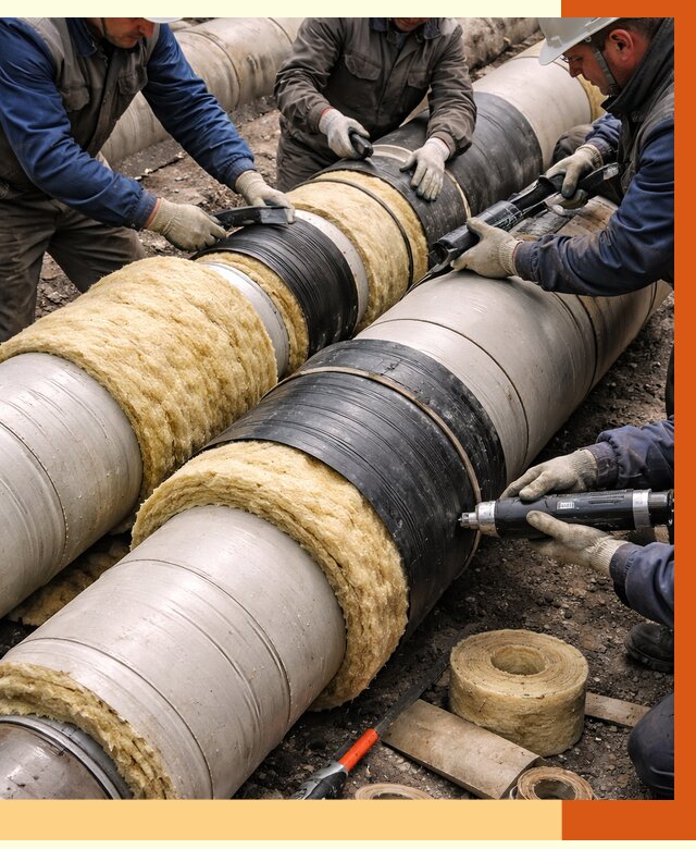 Утепление трубопровода в Славгороде под ключ от 1924 руб. — надежно и выгодно | ТепломастерСлд