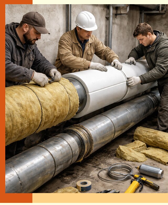 Утепление трубопровода в Славгороде с гарантией энергоэффективности