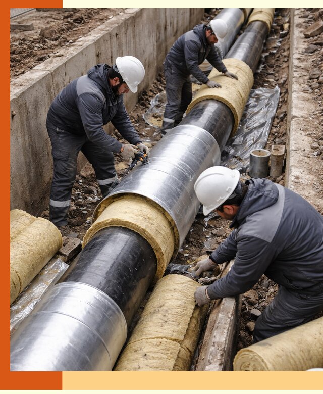 Утепление теплотрассы в Славгороде: утеплительные работы и материалы
