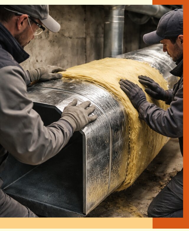 Утепление воздуховодов в Славгороде от 4368 руб. — теплоизоляция вентиляции | ТепломастерСлд