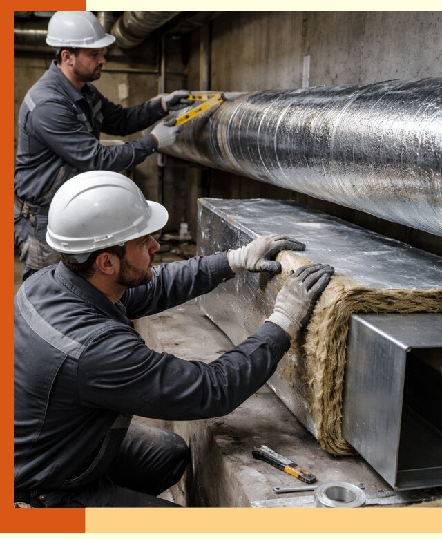 Профессиональное утепление воздуховодов и теплоизоляция в Славгороде