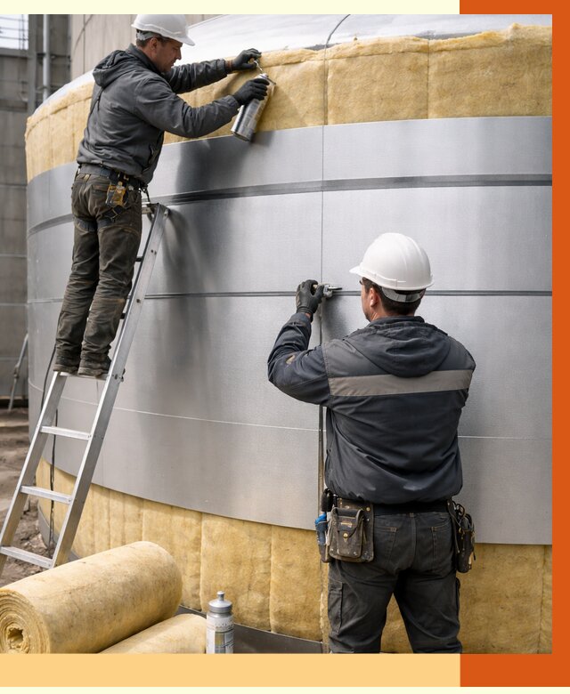 Утепление цистерны в Славгороде пенополиуретаном от 15081 руб. под ключ | ТепломастерСлд