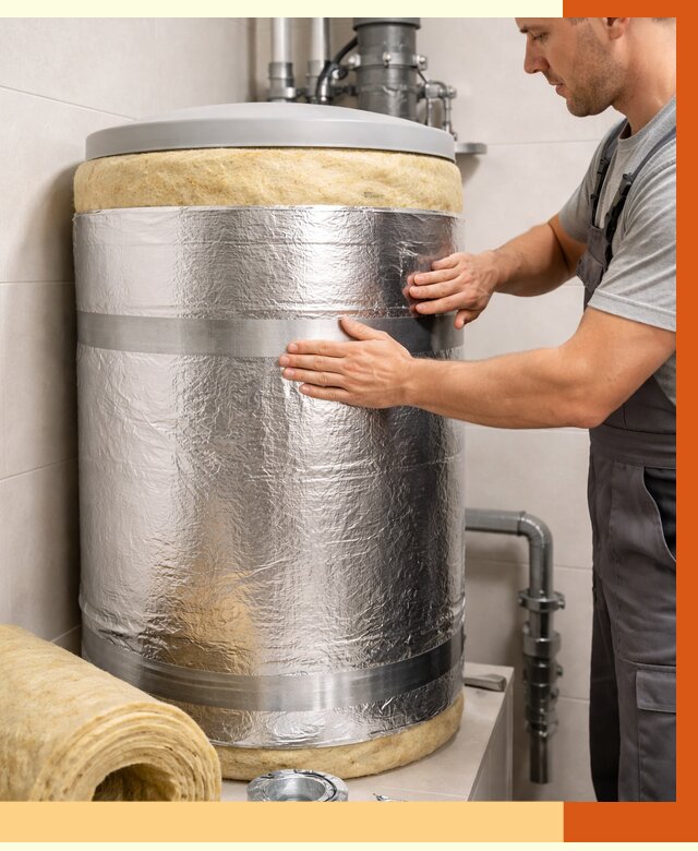 Утепление бойлера в Славгороде от 4680 руб. под ключ | Утепление ППУ | ТепломастерСлд