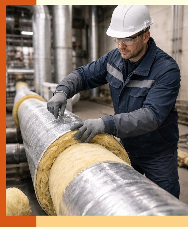 Утепление технологического оборудования и заводских установок в Славгороде