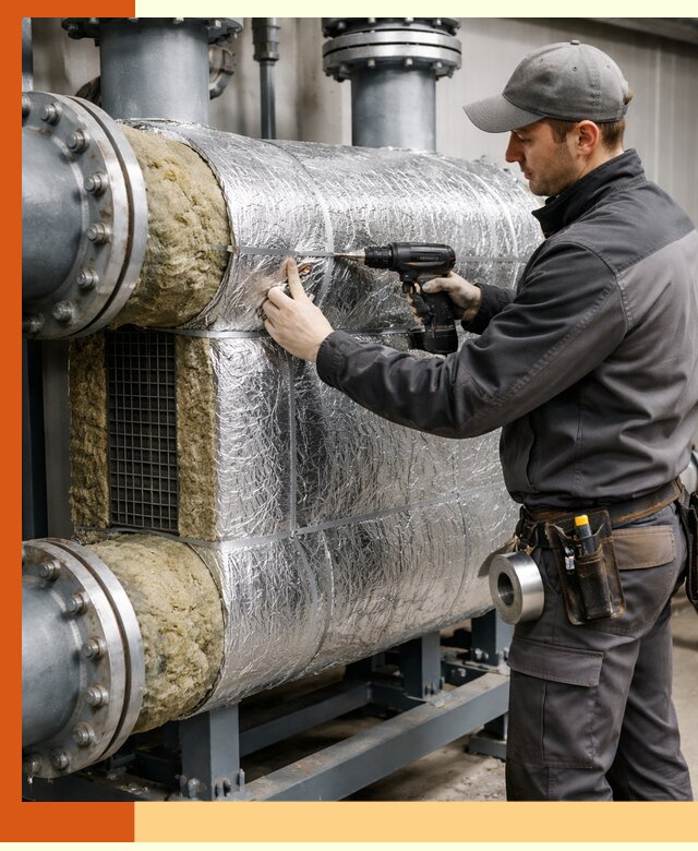 Утепление теплообменника в Славгороде — профессиональная теплоизоляция оборудования